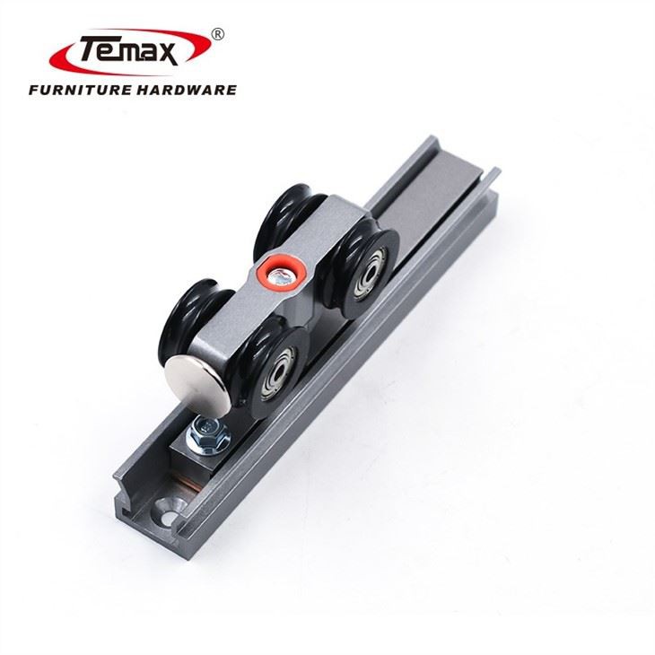 Temax Soft Closing Push Open Pocket Door Sliding Door Roller Wheel Buffer System With Zinc Alloy Body M70A